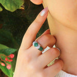 Load image into Gallery viewer, White Emerald | Bague Argent
