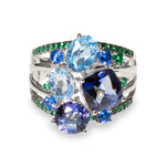 Load image into Gallery viewer, Blue Lagoon | Anello Argento