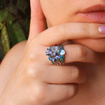 Load image into Gallery viewer, Blue Lagoon Silver Ring
