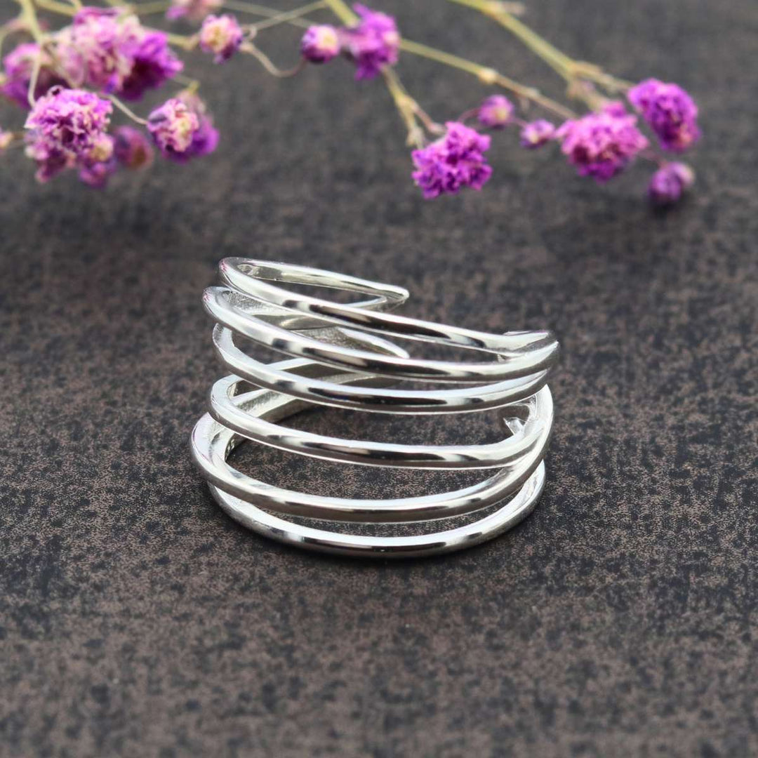 Athena Silver Ring | Adjustable