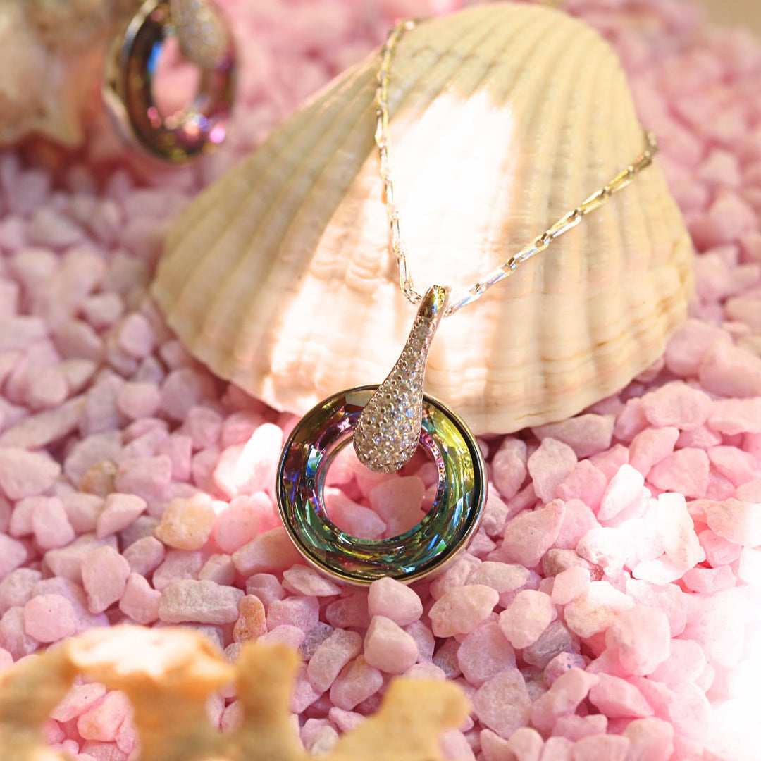 Orb | Silver & Swarovski Crystal Necklace
