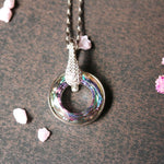 Load image into Gallery viewer, Orb | Silver &amp; Swarovski Crystal Necklace
