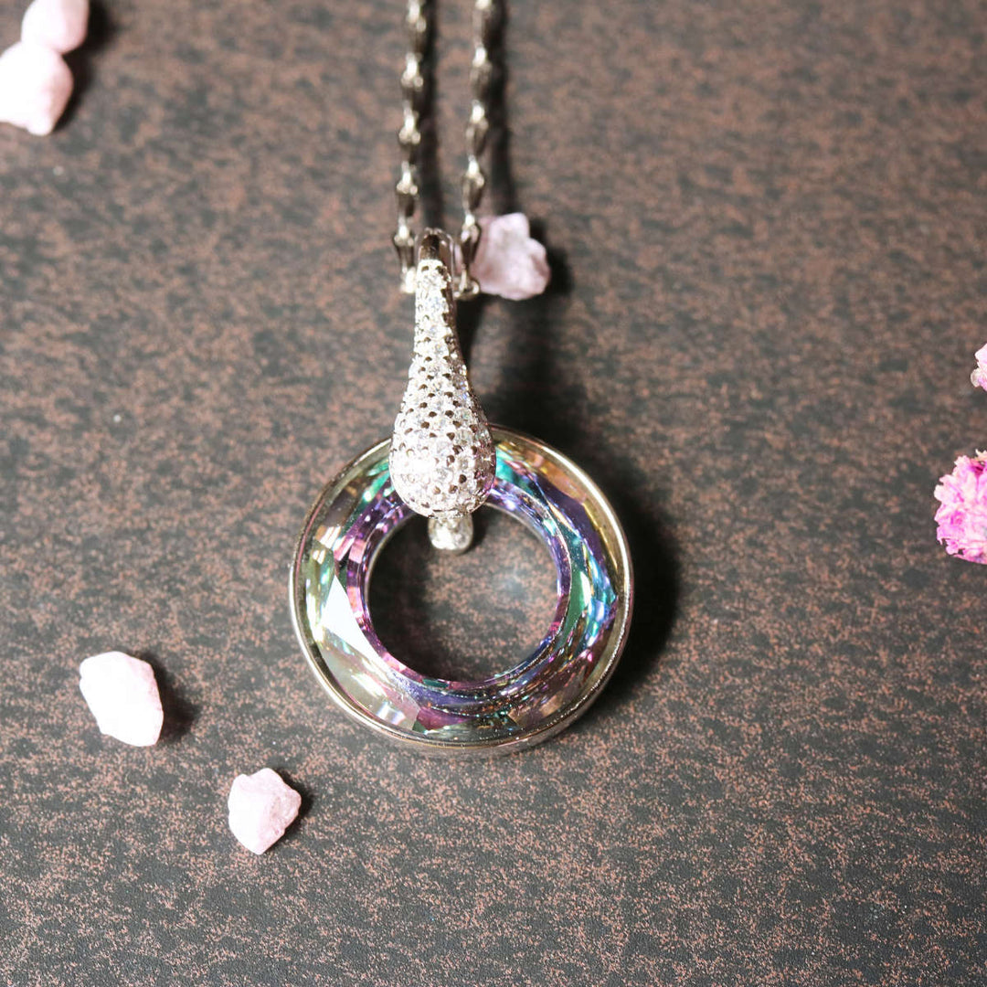 Orb | Silver & Swarovski Crystal Necklace